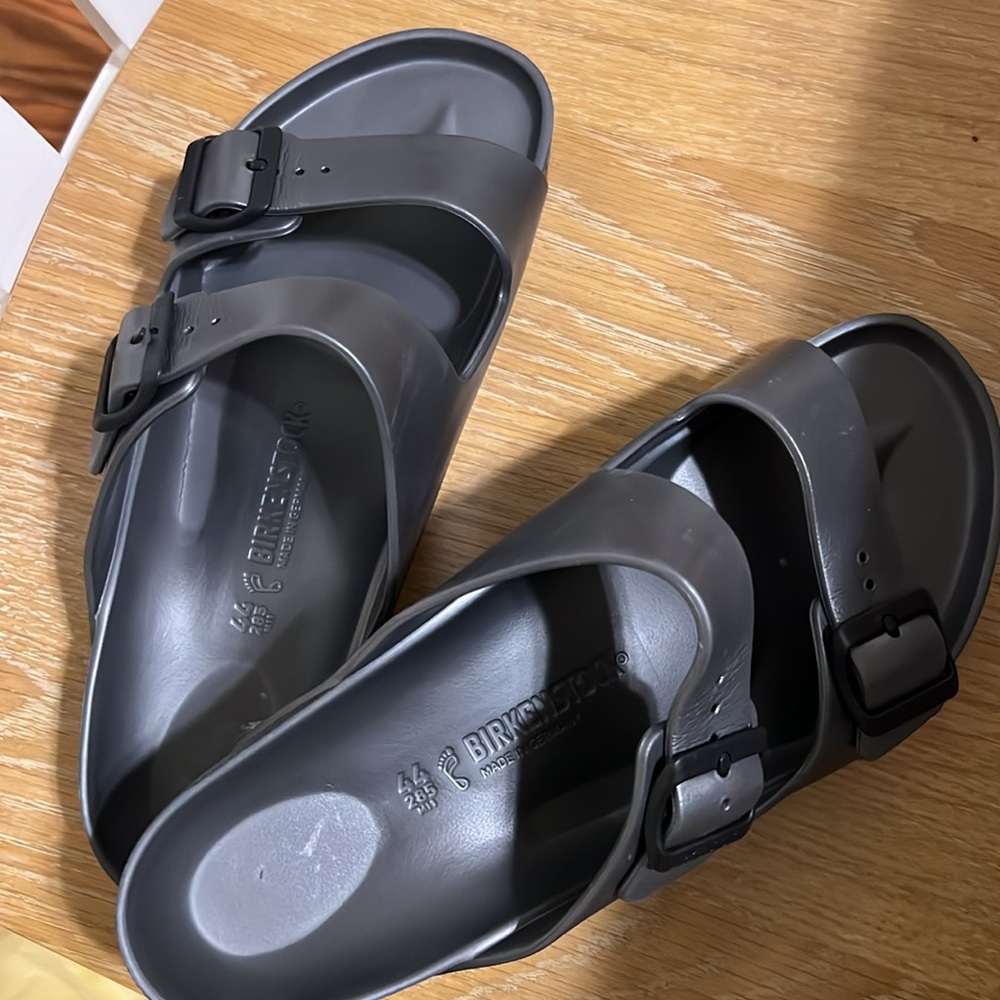 Birkenstock women Arizona essential Classic Double Strap Eva Sandals Gray sz M11 - Picture 14 of 14